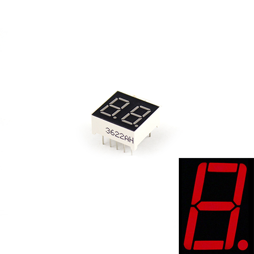 2 디지털 세븐 세그먼트 - 0.39 인치 - 빨강 - 캐소드 타입 / 2 digit 7 Segment - 0.39 Inches - Red - Common Cathode  FND